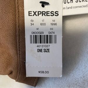Express Tan Touch Screen Compatible Gloves